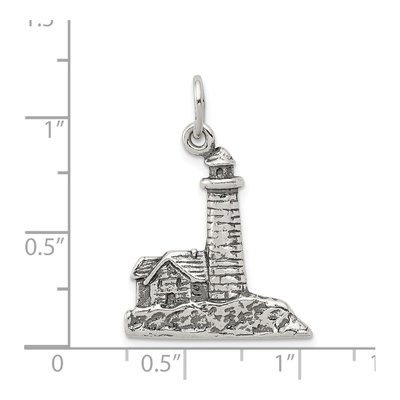 Sterling Silver Antiqued Lighthouse Charm – view 5