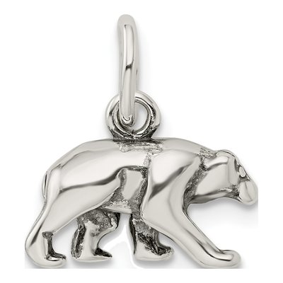 Sterling Silver Bear Charm – view 4