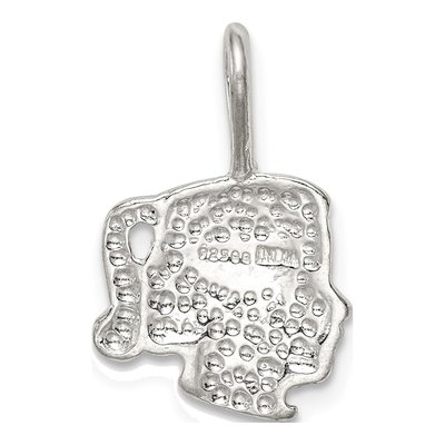 Sterling Silver Girl Head Pendant – view 5