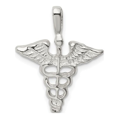 Sterling Silver Caduceus Pendant – view 5