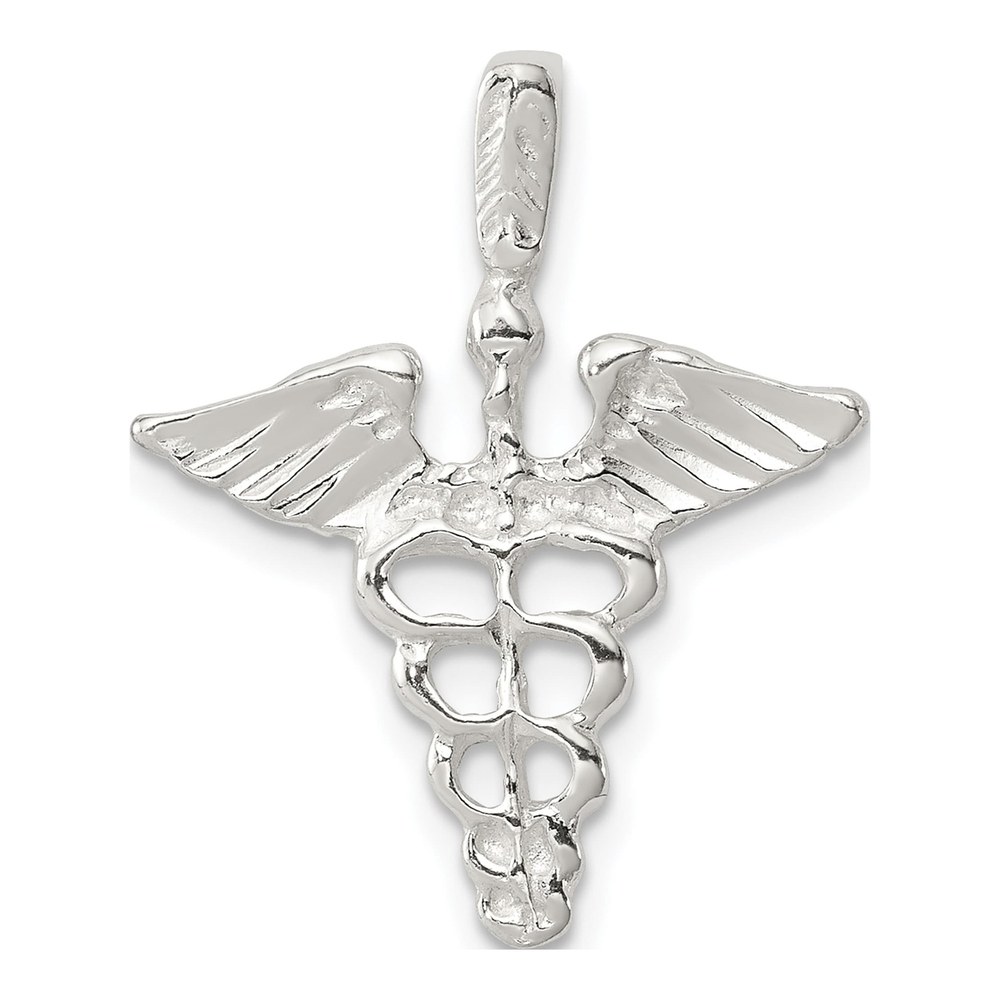 Sterling Silver Caduceus Pendant