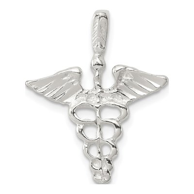 Sterling Silver Caduceus Pendant