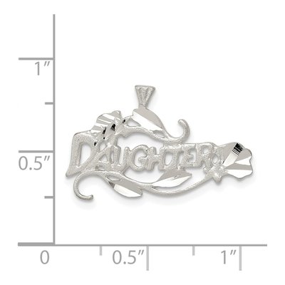 Sterling Silver Daughter Pendant – view 4