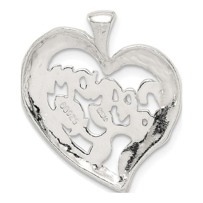Sterling Silver Grandma Heart Pendant – view 5