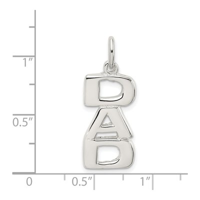 Sterling Silver DAD Pendant – view 5