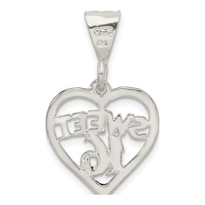 Sterling Silver Sweet 16-Heart Charm – view 4