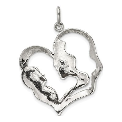 Sterling Silver Mother Baby Pendant – view 5
