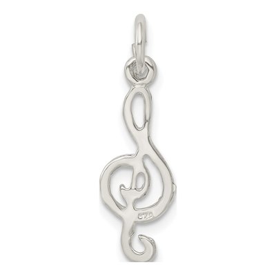 Sterling Silver Treble Clef for Music Lovers Charm – view 4