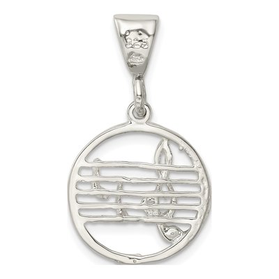 Sterling Silver Music Staff Pendant – view 4