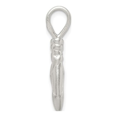 Sterling Silver Ballet Slipper Pendant – view 3