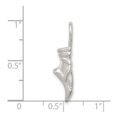 Sterling Silver Ballet Slipper Pendant – view 5