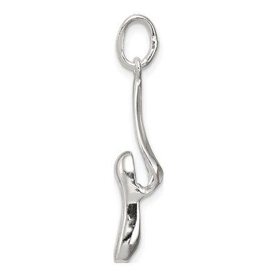 Sterling Silver Ballet Slipper Charm – view 3