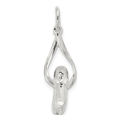 Sterling Silver Ballet Slipper Charm