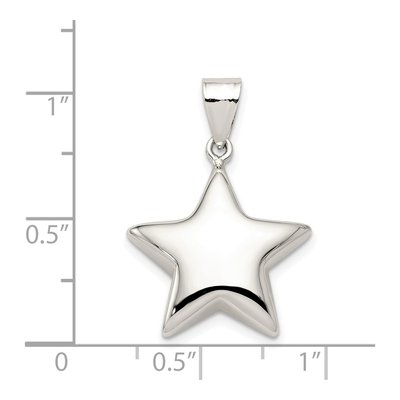 Sterling Silver 3-D Star Charm – view 4