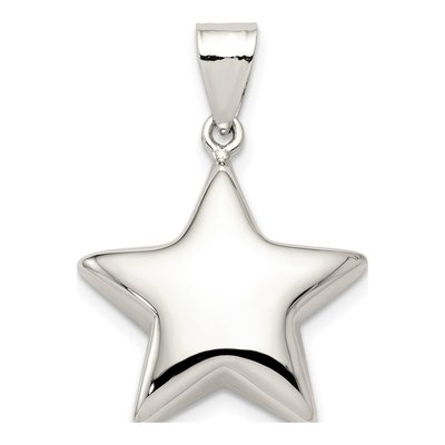 Sterling Silver 3-D Star Charm