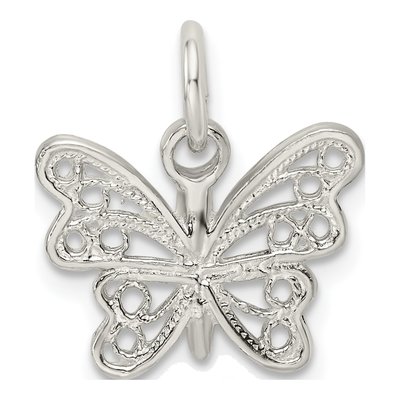Sterling Silver Butterfly Charm – view 4