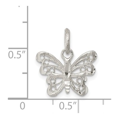 Sterling Silver Butterfly Charm – view 5