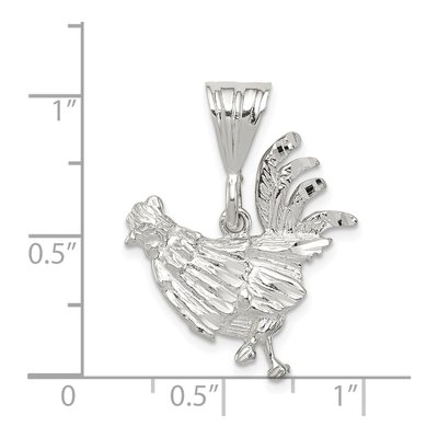 Sterling Silver Rooster Pendant – view 5