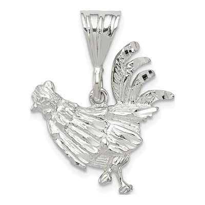 Sterling Silver Rooster Pendant
