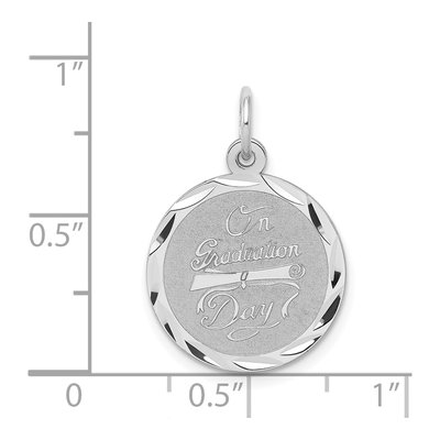Sterling Silver Graduation Day Disc Charm – view 5