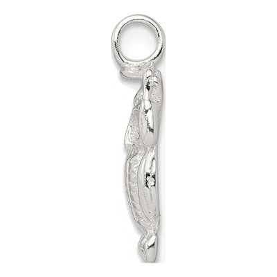 Sterling Silver Graduation Owl Charm – view 3