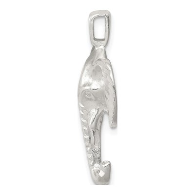 Sterling Silver Elephant Head Pendant – view 3