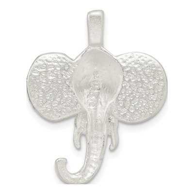 Sterling Silver Elephant Head Pendant – view 4