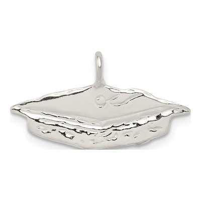 Sterling Silver Graduation Cap Pendant