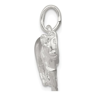 Sterling Silver Wolf Charm – view 3
