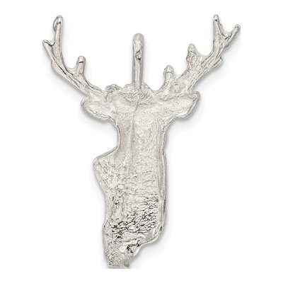 Sterling Silver Deer Head Pendant – view 4