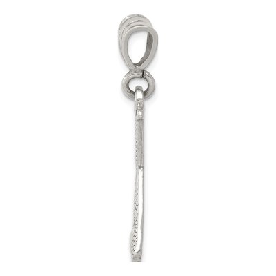 Sterling Silver Two Bats Ball Pendant – view 3