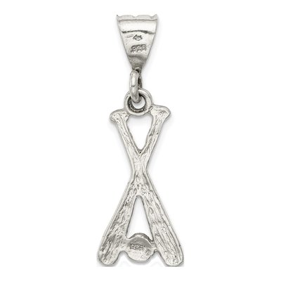 Sterling Silver Two Bats Ball Pendant – view 5
