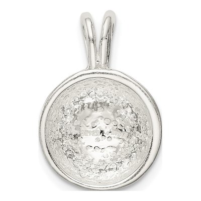 Sterling Silver Baseball Pendant – view 5