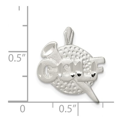 Sterling Silver Golf Ball Pendant – view 5