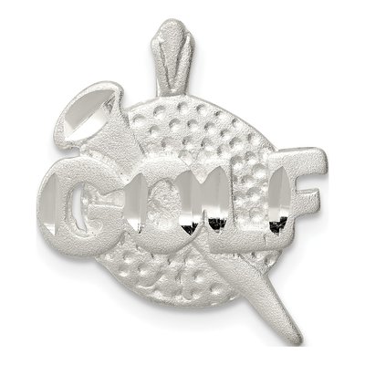Sterling Silver Golf Ball Pendant