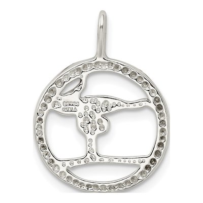Sterling Silver Gymnastics Pendant – view 4