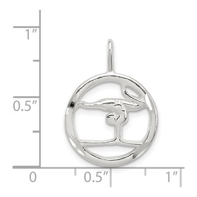 Sterling Silver Gymnastics Pendant – view 5