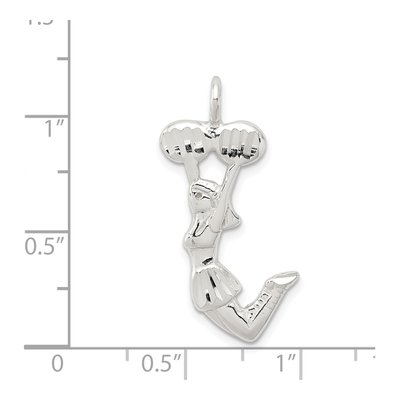 Sterling Silver Cheerleader Pendant – view 4