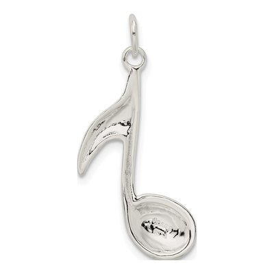 Sterling Silver Music Note Pendant – view 4