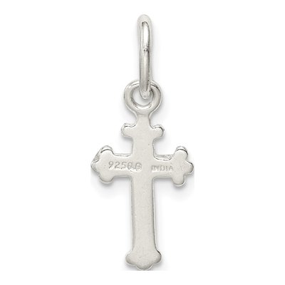 Sterling Silver Fleur de Lis Cross Charm – view 5