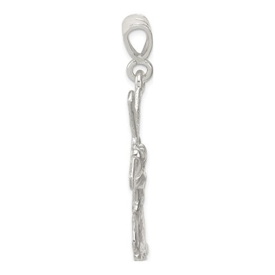 Sterling Silver St Andrew Cross Pendant – view 3