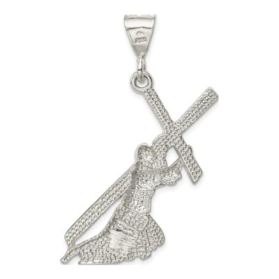 Sterling Silver St Andrew Cross Pendant – view 5
