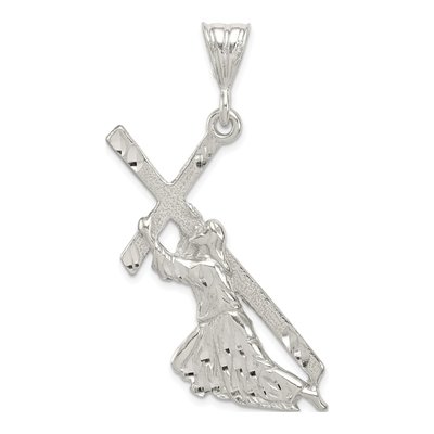 Sterling Silver St Andrew Cross Pendant