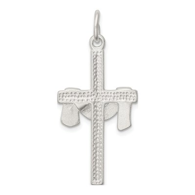 Sterling Silver Draped Cross Pendant – view 5