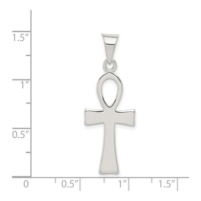 Sterling Silver Ankh Cross Pendant – view 4