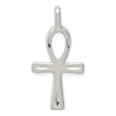 Sterling Silver Ankh Cross Pendant