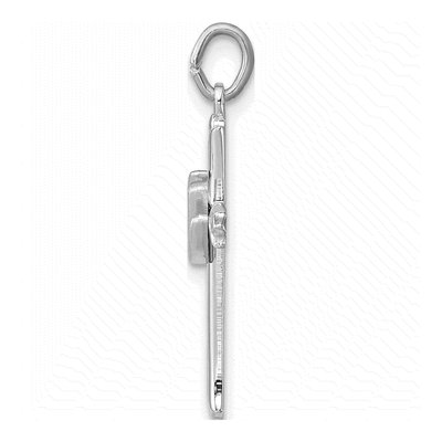 Sterling Silver Holy Spirit Cross Dove Charm – view 3