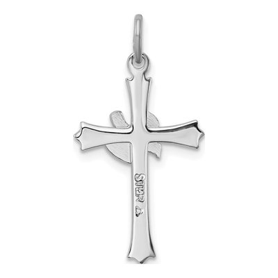 Sterling Silver Holy Spirit Cross Dove Charm – view 5