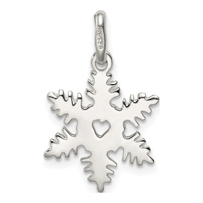Sterling Silver Snowflake Pendant – view 5