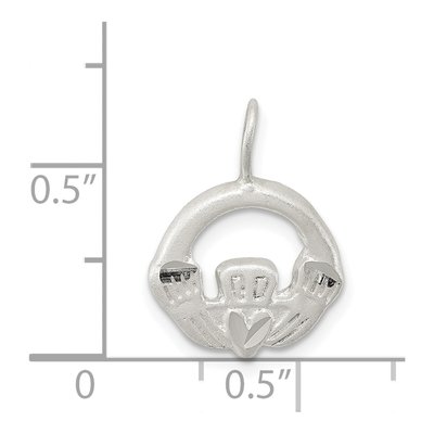 Sterling Silver Claddagh Pendant – view 4